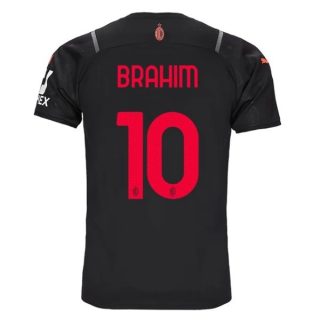 matchtröjor fotboll AC Milan Brahim 10 Tredje tröja 2021-2022 – Kortärmad