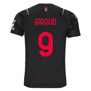 matchtröjor fotboll AC Milan Giroud 9 Tredje tröja 2021-2022 – Kortärmad