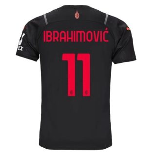 matchtröjor fotboll AC Milan Ibrahimović 11 Tredje tröja 2021-2022 – Kortärmad