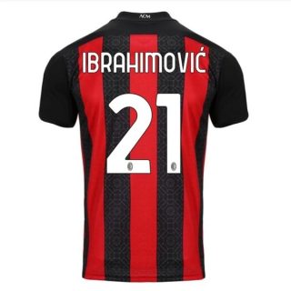 Fotbollströja AC Milan Ibrahimović 21 Hemma tröjor 2020-2021