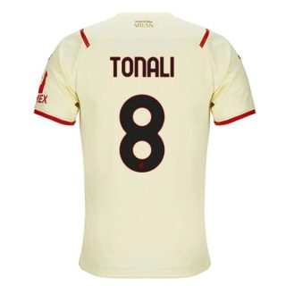 matchtröjor fotboll AC Milan Tonali 8 Borta tröja 2021-2022 – Kortärmad
