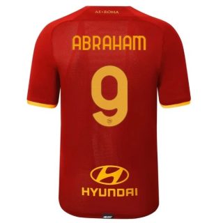 matchtröjor fotboll AS Roma Abraham 9 Hemma tröja 2021-2022 – Kortärmad