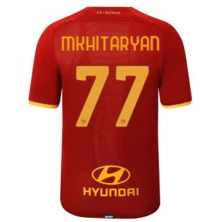 matchtröjor fotboll AS Roma Mkhitaryan 77 Hemma tröja 2021-2022 – Kortärmad
