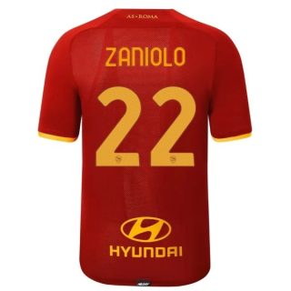 matchtröjor fotboll AS Roma Zaniolo 22 Hemma tröja 2021-2022 – Kortärmad