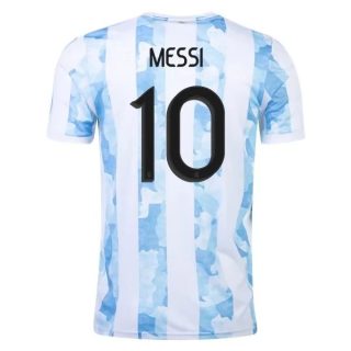 matchtröjor fotboll Argentina Messi 10 Hemma tröja 2021 – Kortärmad
