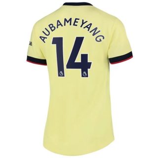 Fotbollströja Arsenal Aubameyang 14 Borta tröjor Dam 2021-2022