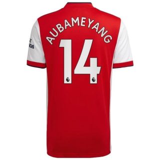 matchtröjor fotboll Arsenal Aubameyang 14 Hemma tröja 2021-2022 – Kortärmad