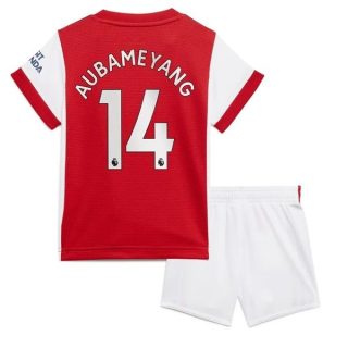 Fotbollströjor Arsenal Aubameyang 14 Barn Hemma tröja 2021-2022 – Fotbollströja