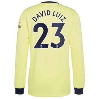 matchtröjor fotboll Arsenal David Luiz 23 Borta tröja 2021-2022 – Långärmad