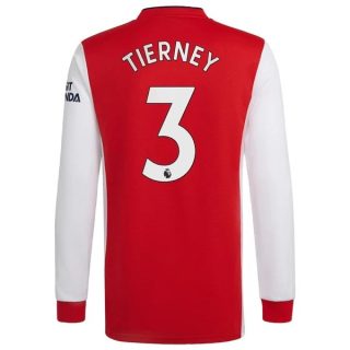 matchtröjor fotboll Arsenal Tierney 3 Hemma tröja 2021-2022 – Långärmad
