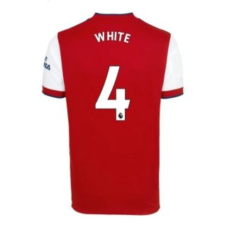 matchtröjor fotboll Arsenal White 4 Hemma tröja 2021-2022 – Kortärmad