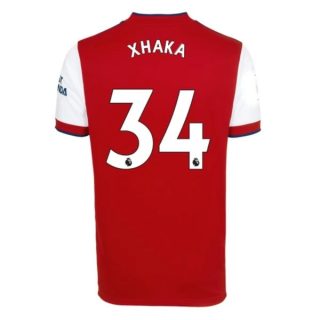 matchtröjor fotboll Arsenal Xhaka 34 Hemma tröja 2021-2022 – Kortärmad
