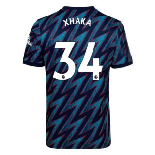 matchtröjor fotboll Arsenal Xhaka 34 Tredje tröja 2021-2022 – Kortärmad