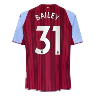 matchtröjor fotboll Aston Villa Bailey 31 Hemma tröja 2021-2022 – Kortärmad