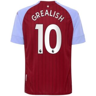 matchtröjor fotboll Aston Villa Grealish 10 Hemma tröja 2020-2021