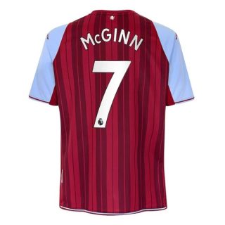 matchtröjor fotboll Aston Villa McGinn 7 Hemma tröja 2021-2022 – Kortärmad