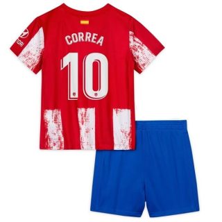 Fotbollströjor Atlético Madrid Correa 10 Barn Hemma tröja 2021-2022 – Fotbollströja
