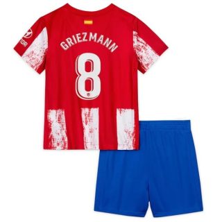 Fotbollströjor Atlético Madrid Griezmann 8 Barn Hemma tröja 2021-2022 – Fotbollströja