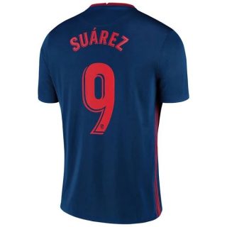 Fotbollströja Atlético Madrid Suárez 9 Borta tröjor 2020-2021