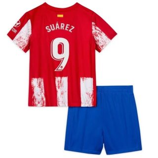 Fotbollströjor Atlético Madrid Suárez 9 Barn Hemma tröja 2021-2022 – Fotbollströja