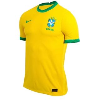 matchtröjor fotboll Brasilien Hemma tröja 2020 2021 – Kortärmad