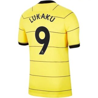 matchtröjor fotboll Chelsea Lukaku 9 Borta tröja 2021-2022 – Kortärmad