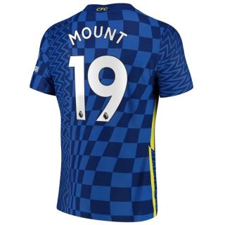 matchtröjor fotboll Chelsea Mount 19 Hemma tröja 2021-2022 – Kortärmad