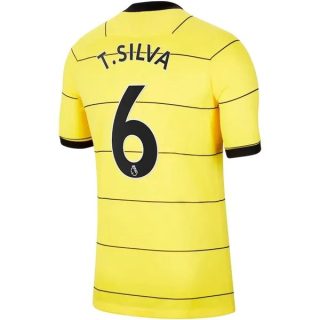 matchtröjor fotboll Chelsea T.Silva 6 Borta tröja 2021-2022 – Kortärmad