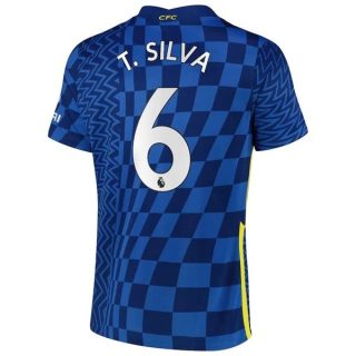matchtröjor fotboll Chelsea T.Silva 6 Hemma tröja 2021-2022 – Kortärmad