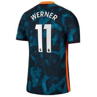 matchtröjor fotboll Chelsea Werner 11 Tredje tröja 2021-2022 – Kortärmad