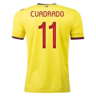 matchtröjor fotboll Colombia Cuadrado 11 Hemma tröja 2021 – Kortärmad