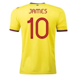 matchtröjor fotboll Colombia James 10 Hemma tröja 2021 – Kortärmad