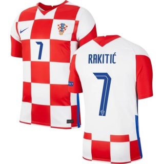 matchtröjor fotboll Kroatien Rakitić 7 Hemma tröja 2021 – Kortärmad