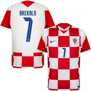matchtröjor fotboll Kroatien Brekalo 7 Hemma tröja 2021 – Kortärmad