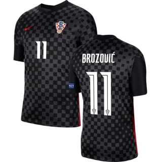 matchtröjor fotboll Kroatien Brozovic 11 Borta tröja 2021 – Kortärmad