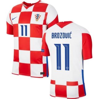 matchtröjor fotboll Kroatien Brozovic 11 Hemma tröja 2021 – Kortärmad
