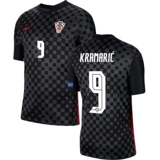 matchtröjor fotboll Kroatien Kramaric 9 Borta tröja 2021 – Kortärmad