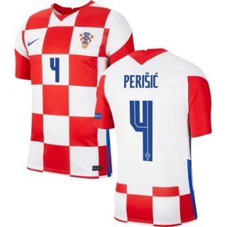 matchtröjor fotboll Kroatien Perisic 4 Hemma tröja 2021 – Kortärmad