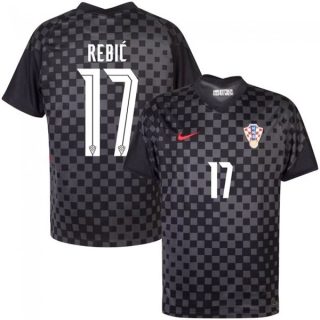 matchtröjor fotboll Kroatien Rebic 17 Borta tröja 2021 – Kortärmad
