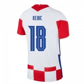 matchtröjor fotboll Kroatien Rebic 18 Hemma tröja 2021 – Kortärmad