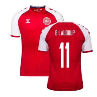 matchtröjor fotboll Danmark B Laudrup 11 Hemma tröja 2021 – Kortärmad