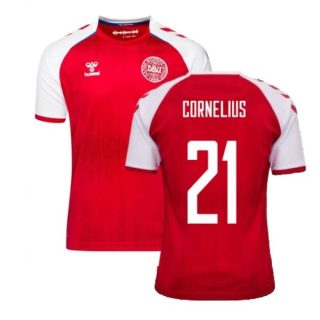 matchtröjor fotboll Danmark Cornelius 21 Hemma tröja 2021 – Kortärmad