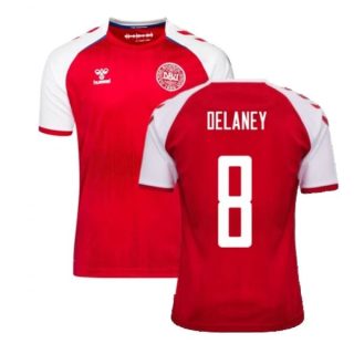 matchtröjor fotboll Danmark Delaney 8 Hemma tröja 2021 – Kortärmad