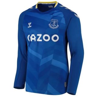 matchtröjor fotboll Everton Hemma tröja 2021-2022 – Långärmad