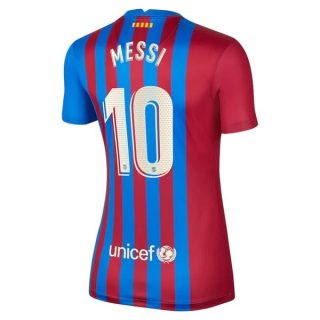Fotbollströja FC Barcelona Messi 10 Hemma tröjor Dam 2021-2022