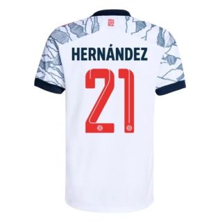 matchtröjor fotboll FC Bayern München Hernandez 21 Tredje tröja 2021-2022 – Kortärmad