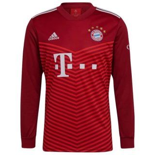 matchtröjor fotboll FC Bayern München Hemma tröja 2021-2022 – Långärmad
