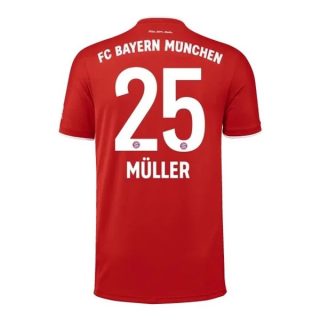 Fotbollströja FC Bayern München Müller 25 Hemma tröjor 2020-2021