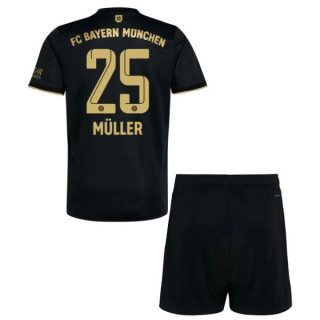 Fotbollströjor FC Bayern München Müller 25 Barn Borta tröja 2021-2022 – Fotbollströja