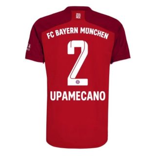 matchtröjor fotboll FC Bayern München Upamecano 2 Hemma tröja 2021-2022 – Kortärmad